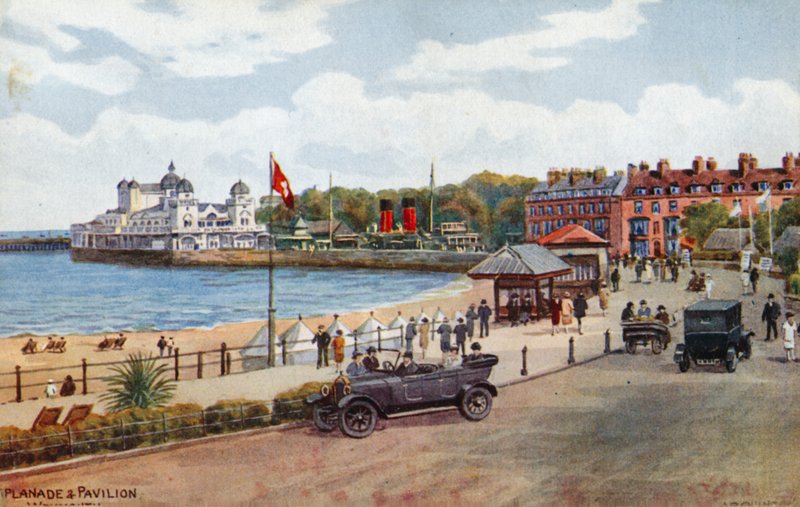 Esplanade és pavilon, Weymouth alkotó: Alfred Robert Quinton