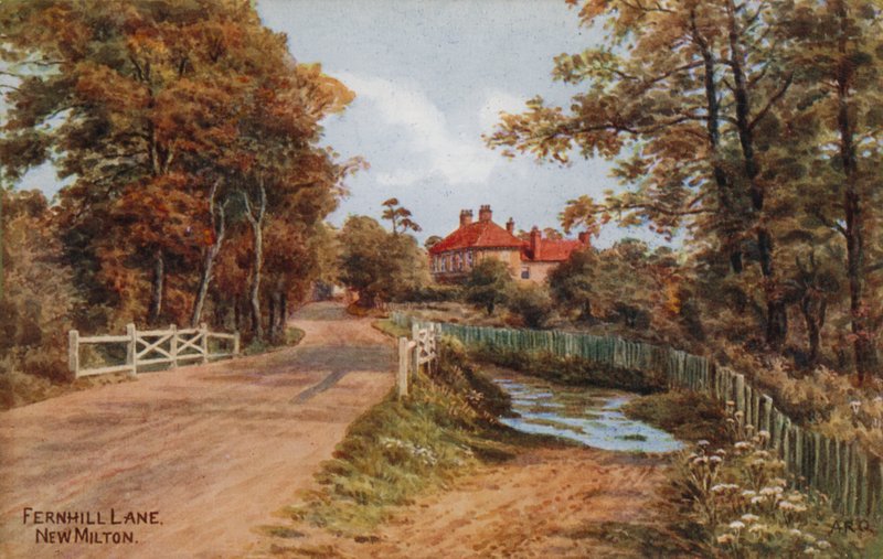 Fernhill Lane, New Milton alkotó: Alfred Robert Quinton