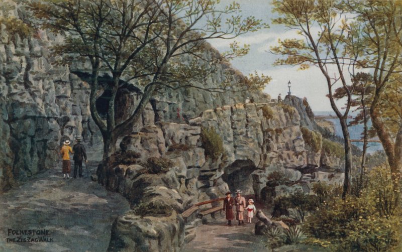 Folkestone, A cikcakkos sétány alkotó: Alfred Robert Quinton