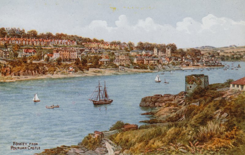 Fowey, a Polruan kastélyból alkotó: Alfred Robert Quinton
