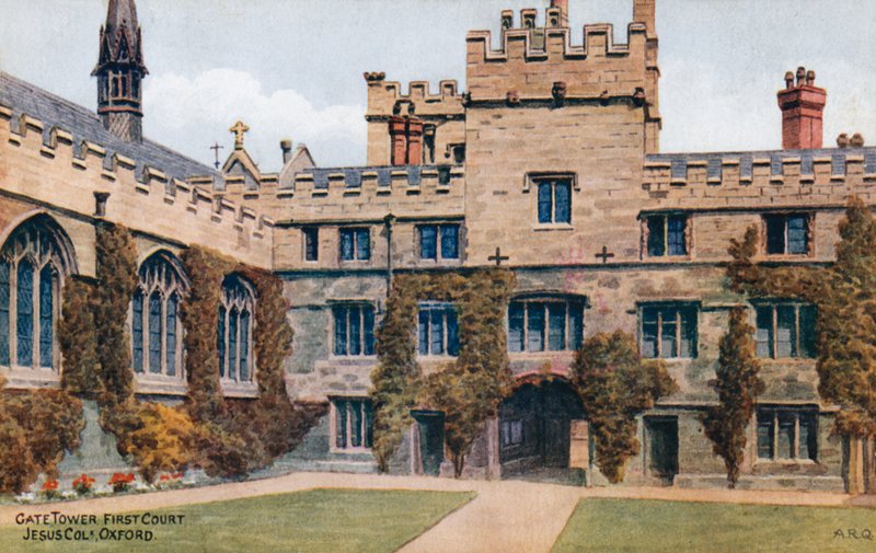 Gate Tower, First Court, Jesus College, Oxford alkotó: Alfred Robert Quinton