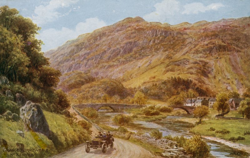 Grange Borrowdale Keswick közelében alkotó: Alfred Robert Quinton