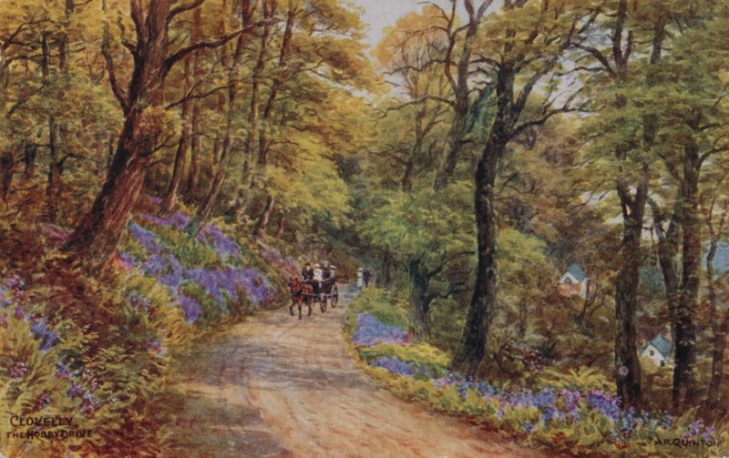 Hobby Drive, Clovelly (színes litho) alkotó: Alfred Robert Quinton