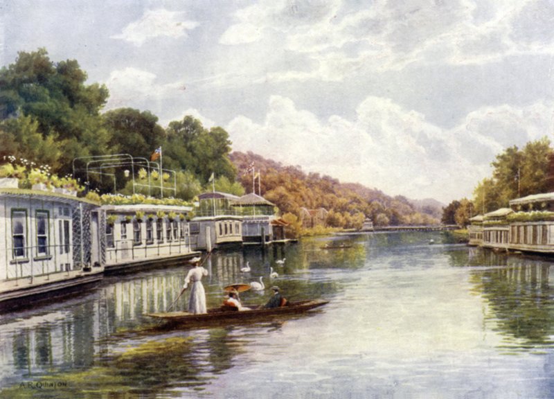Hajóházak a Henley Backwateren alkotó: Alfred Robert Quinton