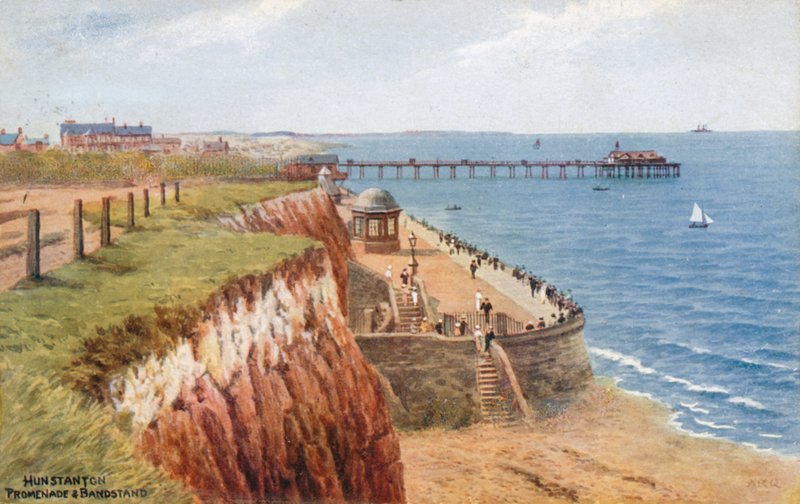 Hunstanton, sétány és Brandstand alkotó: Alfred Robert Quinton
