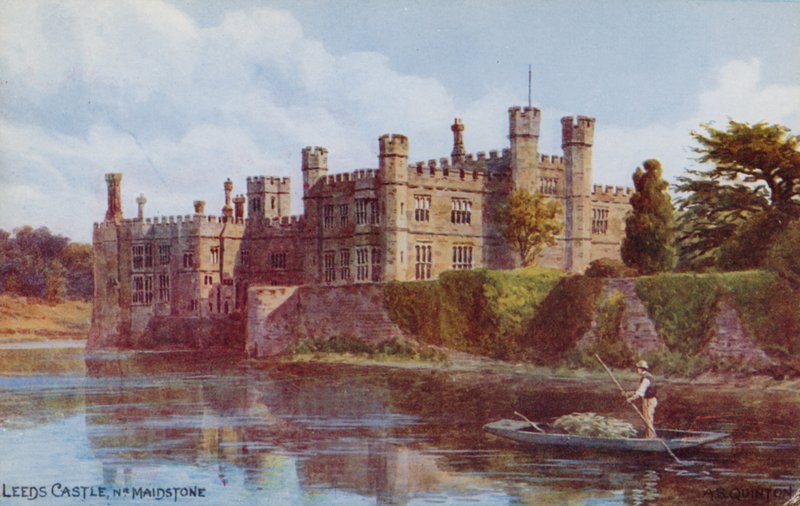 Leeds Castle Maidstone közelében alkotó: Alfred Robert Quinton