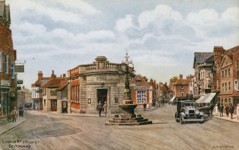 London Road és High Street, Sevenoaks alkotó: Alfred Robert Quinton