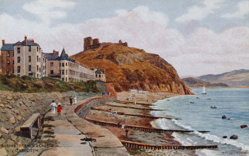 Marine Terrace und Castle, Criccieth alkotó: Alfred Robert Quinton