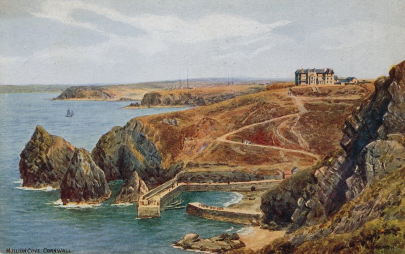 Mullion Cove, Cornwall (színes litho) alkotó: Alfred Robert Quinton
