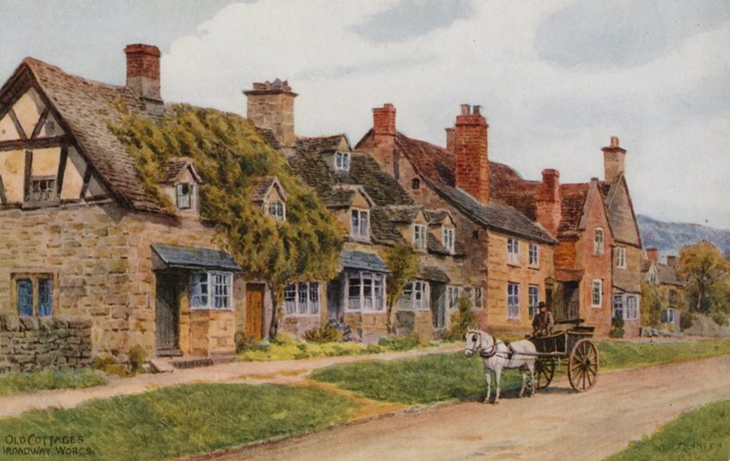 Régi nyaralók, Broadway, Worcs alkotó: Alfred Robert Quinton