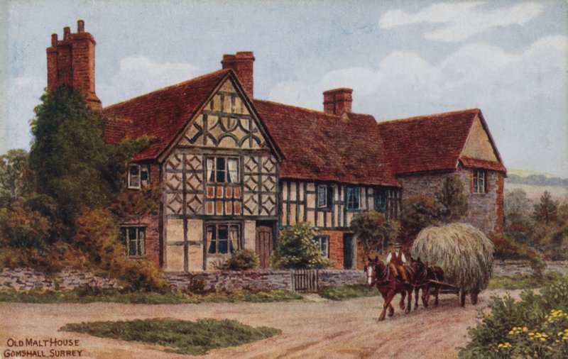Old Malt House, Gomshall, Surrey alkotó: Alfred Robert Quinton