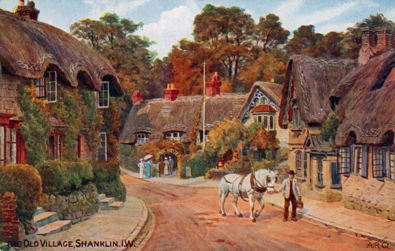 Old Village, Shanklin, Wight-sziget alkotó: Alfred Robert Quinton