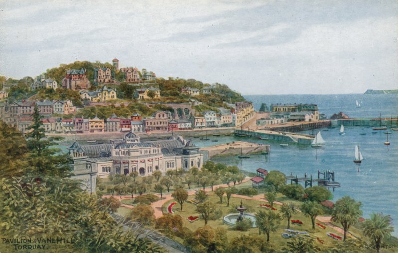 Pavilion és Vane Hill, Torquay alkotó: Alfred Robert Quinton