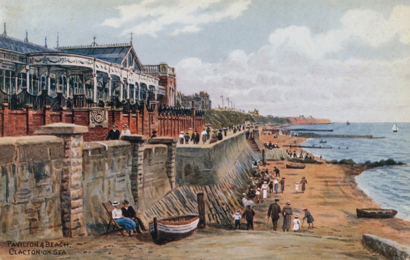 Pavilion und Beach, Clacton-on-Sea alkotó: Alfred Robert Quinton