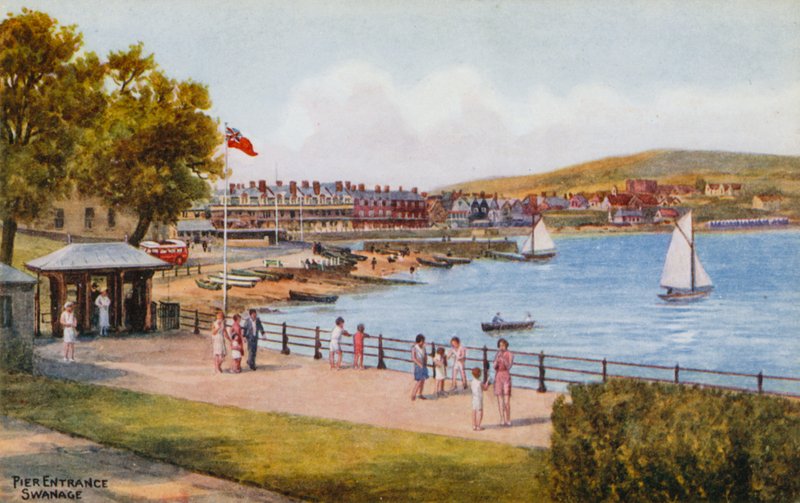 Móló bejárata, Swanage alkotó: Alfred Robert Quinton