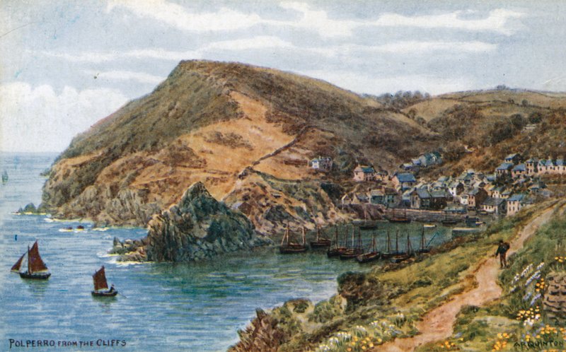 Polperro, A sziklákról alkotó: Alfred Robert Quinton