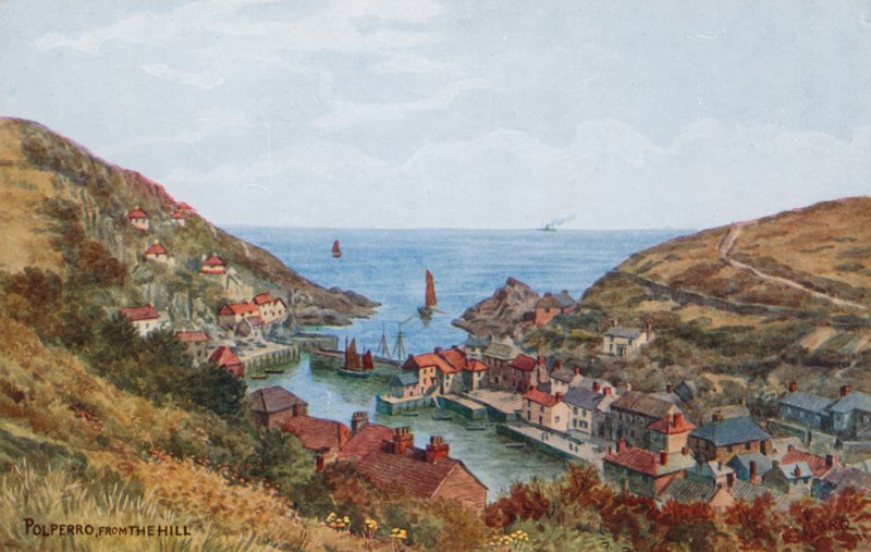 Polperro, a hegyről alkotó: Alfred Robert Quinton