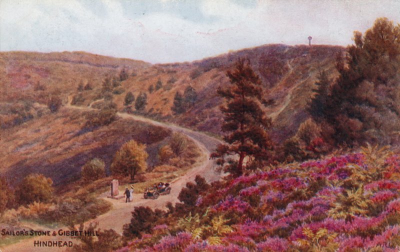 Matrózkő és Gibbet-hegy, Hindhead alkotó: Alfred Robert Quinton