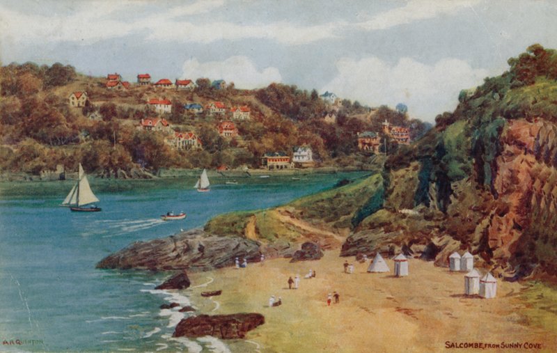 Salcombe, a Sunny Cove-tól alkotó: Alfred Robert Quinton