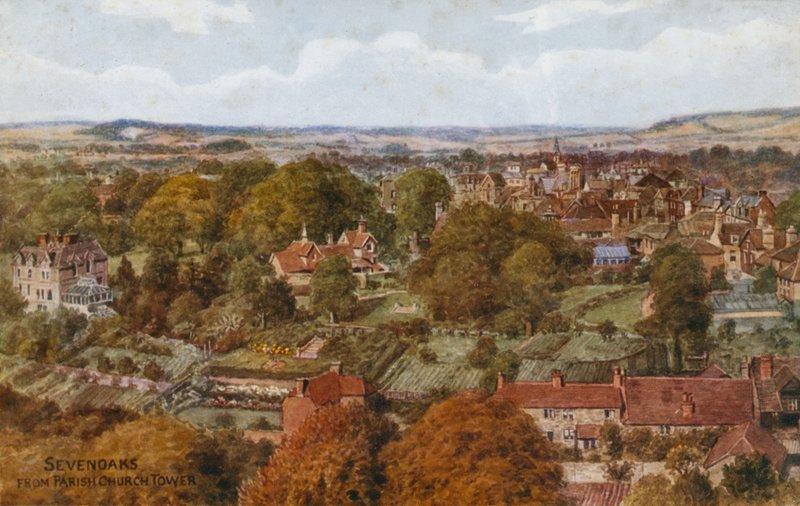 Sevenoaks a plébániatemplom tornyából alkotó: Alfred Robert Quinton