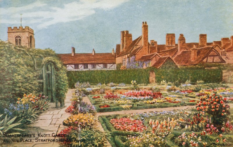 Shakespeare Knott Garden és New Place, Stratford-upon-Avon alkotó: Alfred Robert Quinton