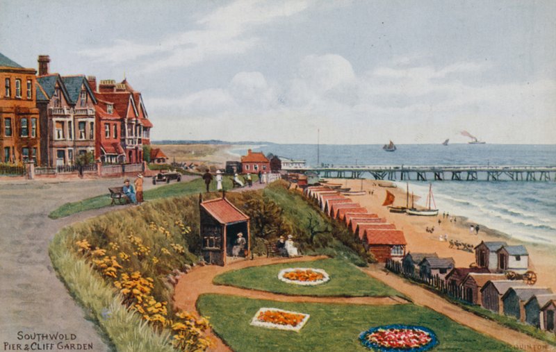 Southwold, móló és sziklakert alkotó: Alfred Robert Quinton