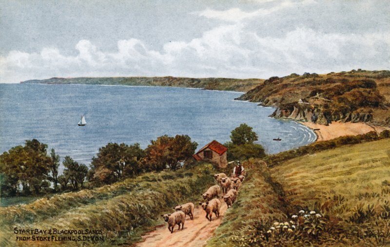 Start-öböl és Blackpool Sands, Stoke Flemingből, Dél-Devonból alkotó: Alfred Robert Quinton
