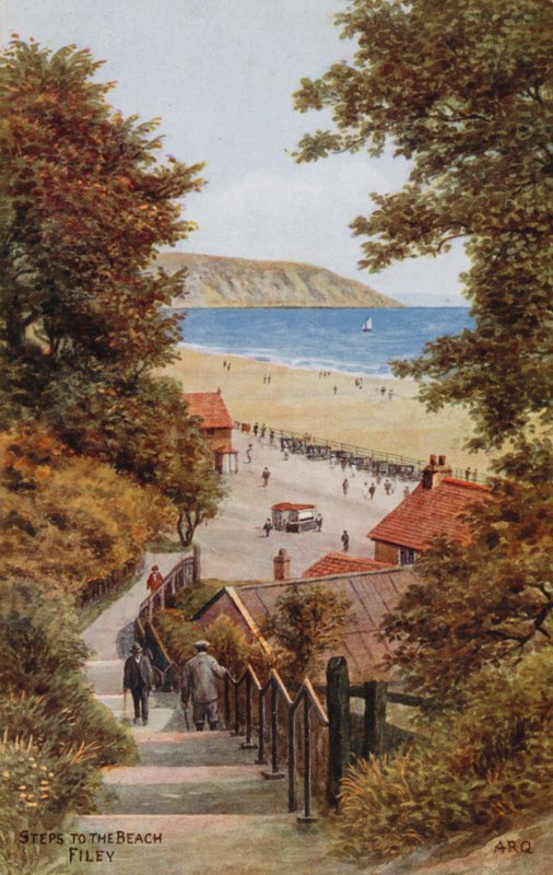 Lépések a tengerpartra, Filey alkotó: Alfred Robert Quinton