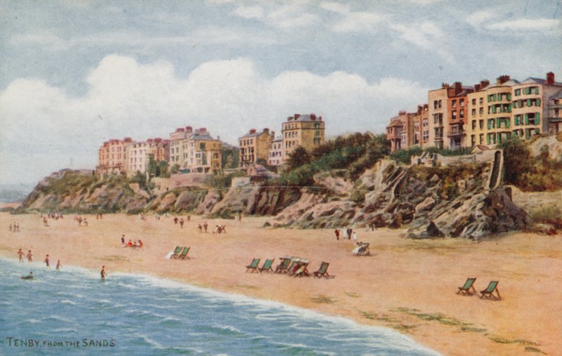 Tenby, a homokos partról alkotó: Alfred Robert Quinton