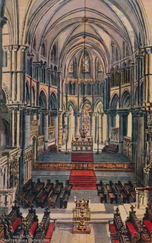 A Canterbury-i katedrális kórusa alkotó: Alfred Robert Quinton