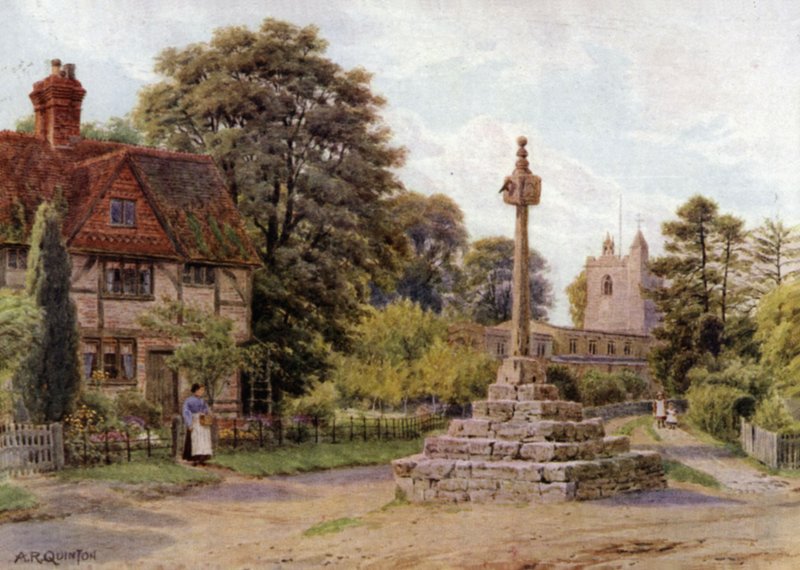 The Cross, East Hagbourne, Berkshire alkotó: Alfred Robert Quinton