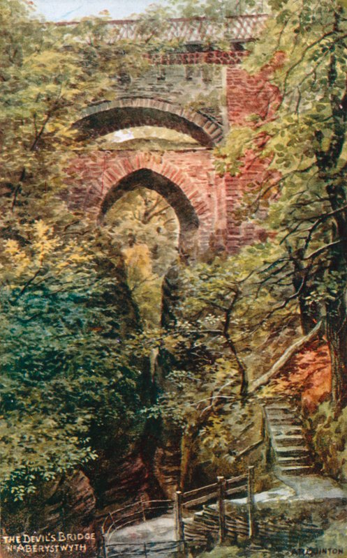 Az ördög hídja, Nr. Aberystwyth alkotó: Alfred Robert Quinton