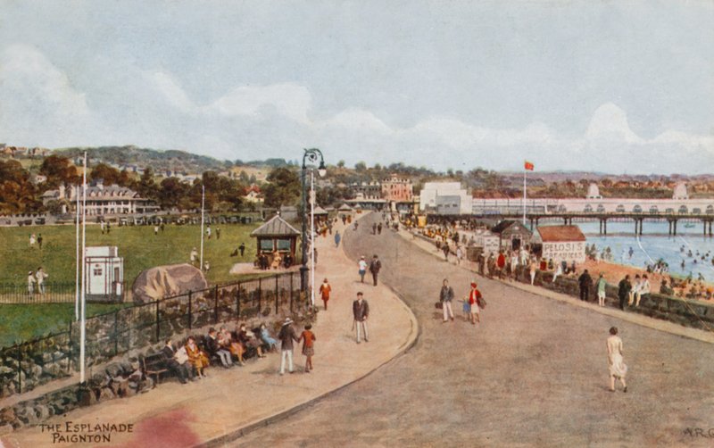 The Esplanade, Paignton (színes litó) alkotó: Alfred Robert Quinton