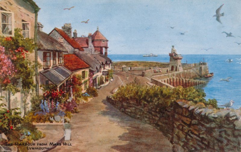 A kikötő a Mars Hillből, Lynmouth alkotó: Alfred Robert Quinton