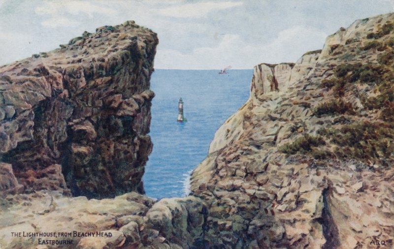 A világítótorony, a Beachy Head, Eastbourne felől alkotó: Alfred Robert Quinton