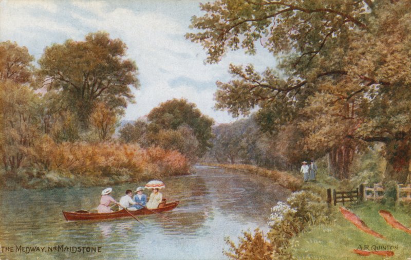 A Medway Maidstone közelében alkotó: Alfred Robert Quinton
