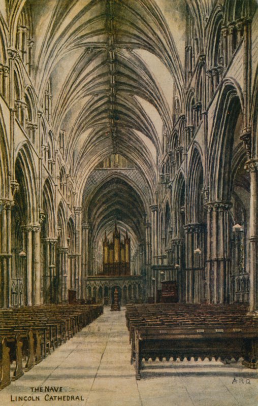 The Nave, Lincoln Cathedral alkotó: Alfred Robert Quinton