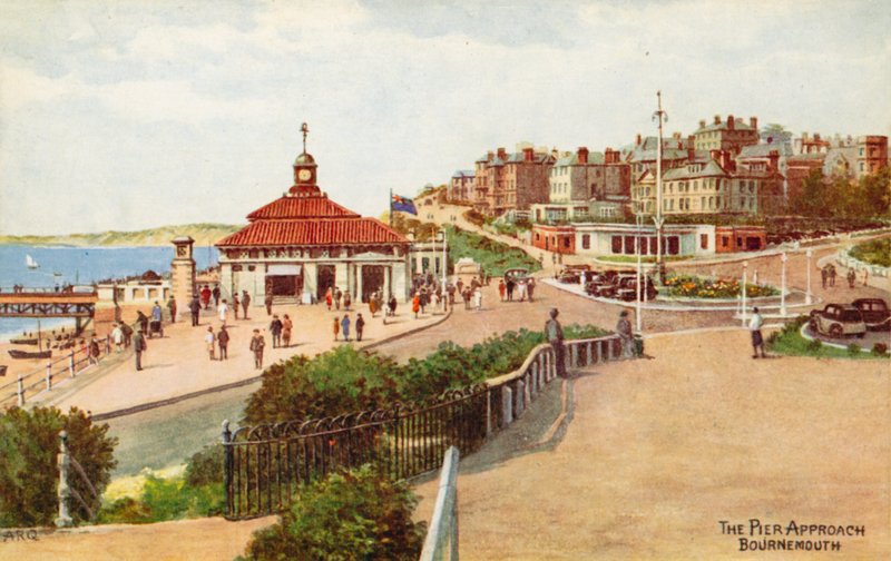 A móló megközelítése, Bournemouth alkotó: Alfred Robert Quinton