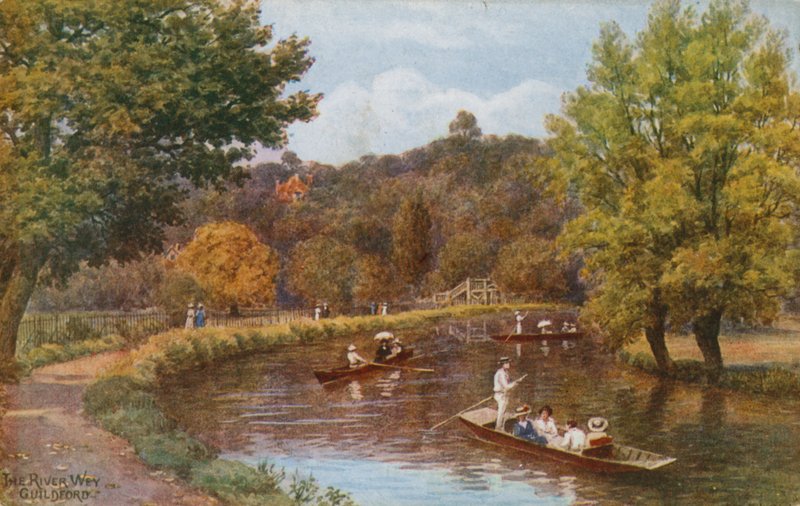 A Wey folyó, Guildford alkotó: Alfred Robert Quinton