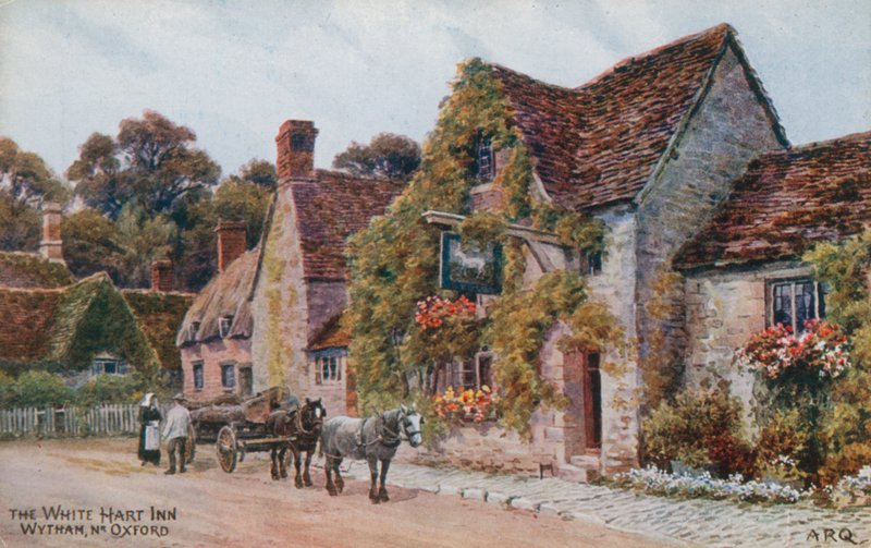 The White Hart Inn, Wytham, Oxford mellett alkotó: Alfred Robert Quinton