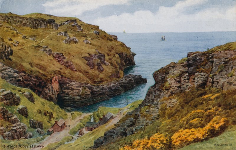 Tintagel, öböl és sziget alkotó: Alfred Robert Quinton