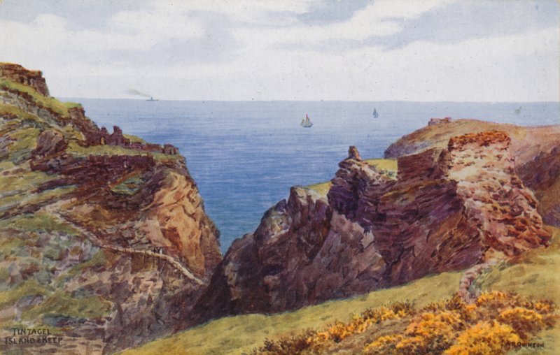 Tintagel, Island és Keep alkotó: Alfred Robert Quinton