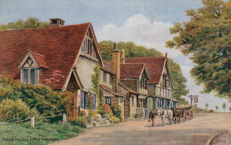 Tudor házak Rottingdeanben alkotó: Alfred Robert Quinton