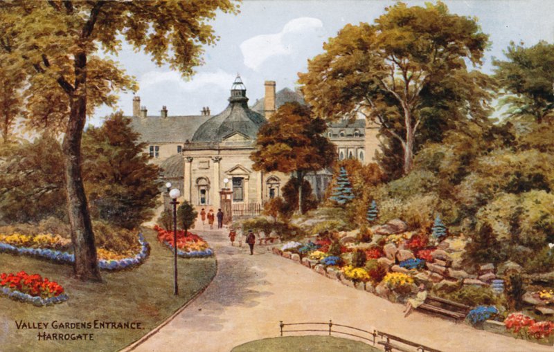 Valley Gardens bejárata, Harrogate alkotó: Alfred Robert Quinton
