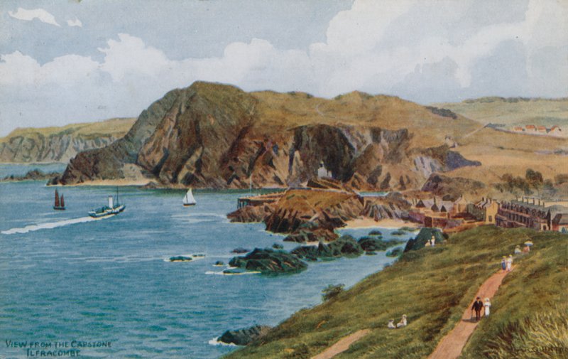 Kilátás a Capstone-ból, Ilfracombe alkotó: Alfred Robert Quinton