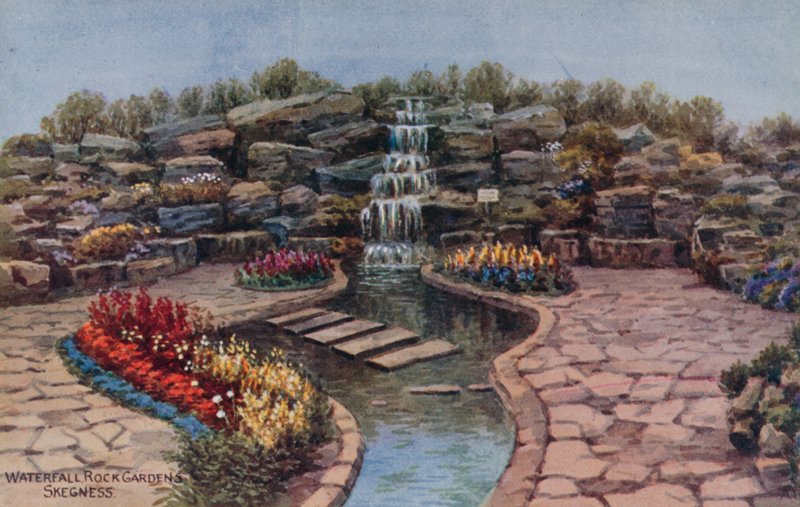 Vízesés, Rock Gardens, Skegness alkotó: Alfred Robert Quinton