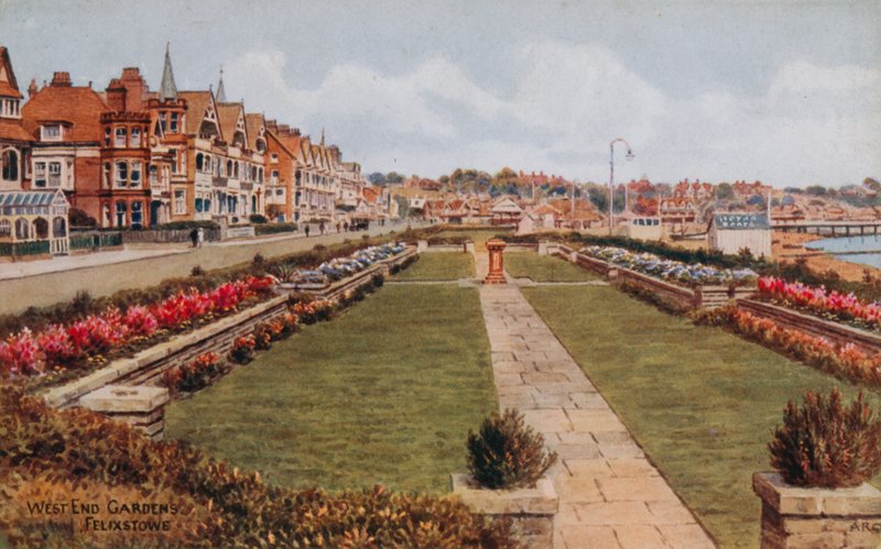 West End Gardens, Felixstowe alkotó: Alfred Robert Quinton