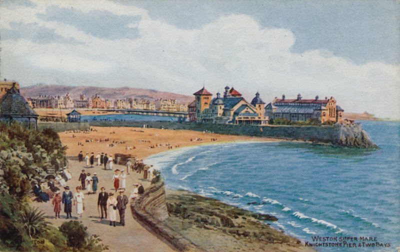 Weston-Super-Mare, Knightstone móló és két öböl alkotó: Alfred Robert Quinton