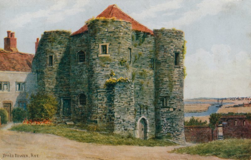 Ypres-torony, rozs (színes litó) alkotó: Alfred Robert Quinton