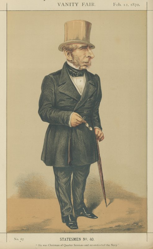 Mr John Somerset Pakington (színes litó) alkotó: Alfred Thompson